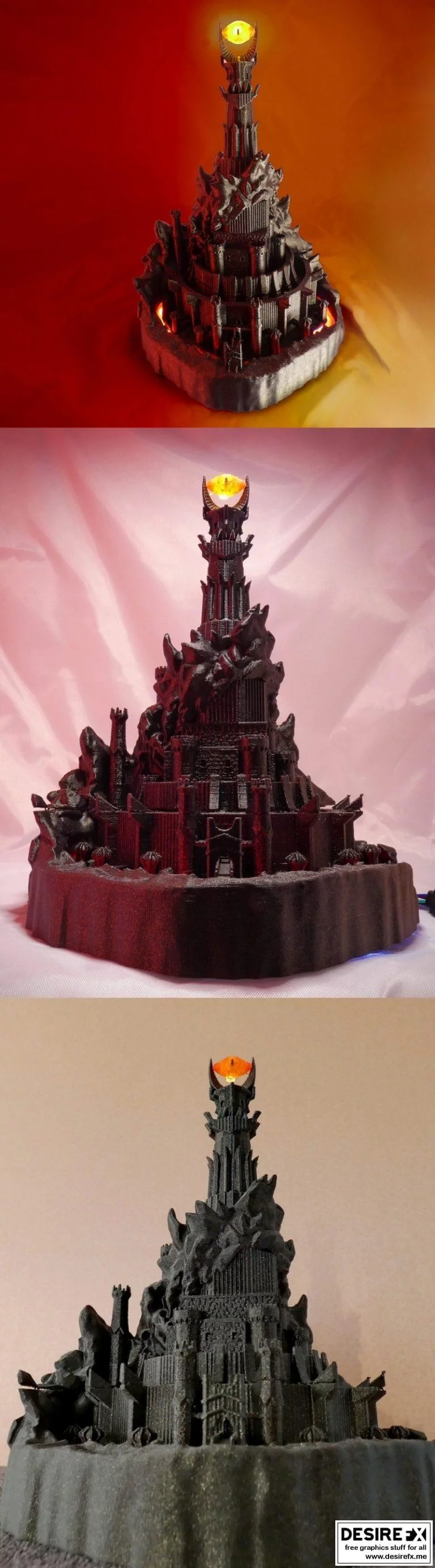 黑暗塔 3D打印模型|Barad Dur the Dark Tower