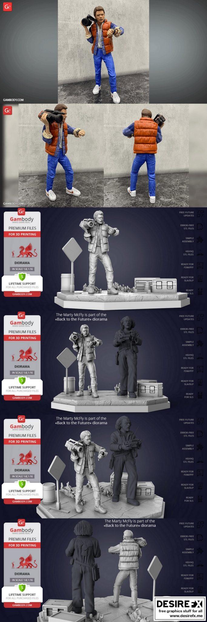 迪奥拉玛 重返未来 马蒂·麦克弗莱|Back to the Future Diorama Marty McFly