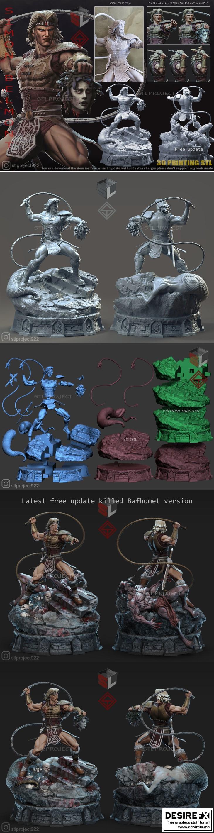 castlevania Simon Belmont 3D打印模型|Simon Belmont – Castlevania