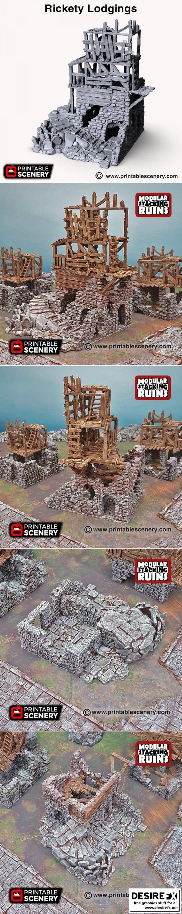 摇摇欲坠的居所——《进击的巨人》艾伦·耶格尔 3D打印模型|Rickety Lodgings