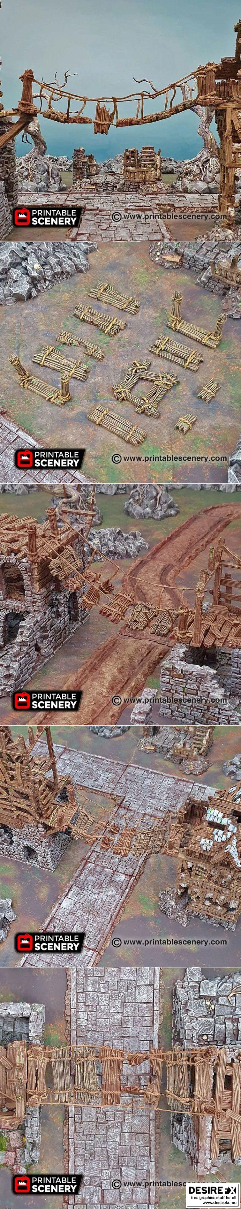 绳桥之境：3D打印角色模型集|Rope Bridge