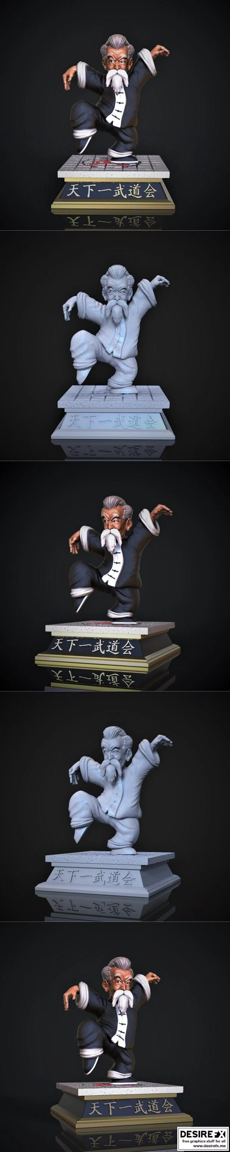 Jackie Chun – 3D打印模型 – 灵魂大师|Jackie Chun – Master Roshi