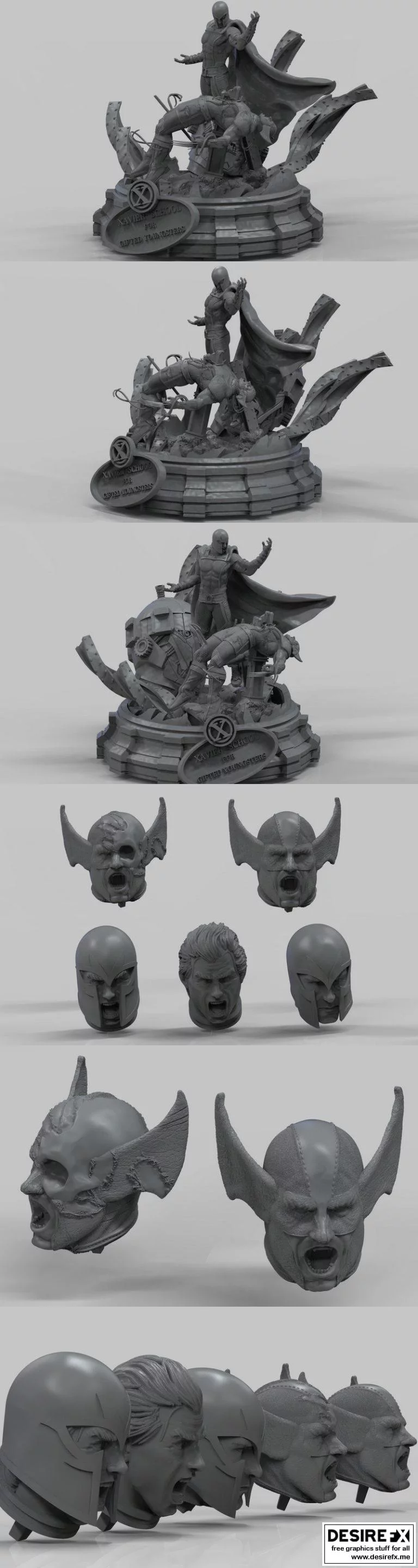 磁力暴徒 vs 猎手狼：3D打印模型对决|Magneto vs Wolverine – U3DPrintshop