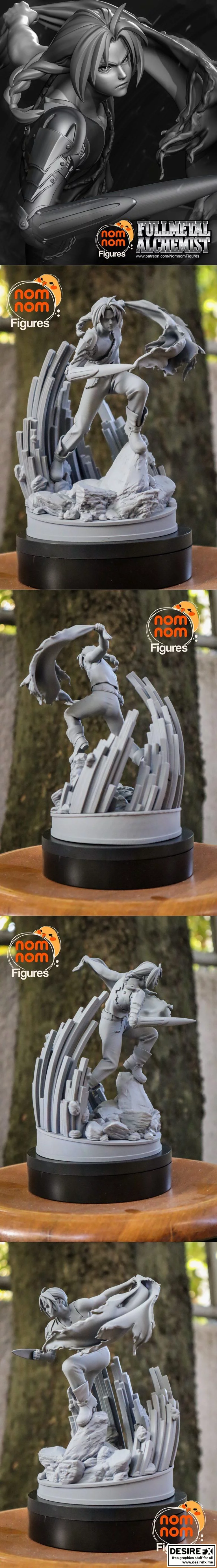 全职猎人 3D打印模型集|Edward Elric – Fullmetal Alchemist