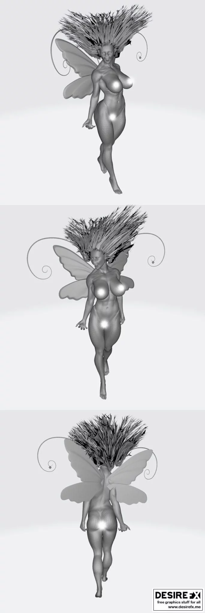 3D打印模型：《虫虫特工》女性疯狂雕塑|Bugs life women crazy sculpture