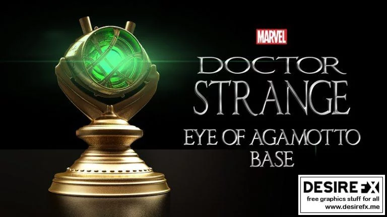 奇异博士·阿加莫托之眼 3D打印模型|Eye of Agamotto – Doctor Strange – Marvel