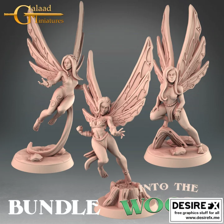 Galaad 丛林奇遇精灵3D打印模型包|Galaad Miniatures Fairys Bundle ( Into The Woods)