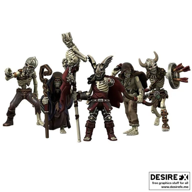 骨骼包模型：动漫游戏角色3D打印套件|Skeleton pack