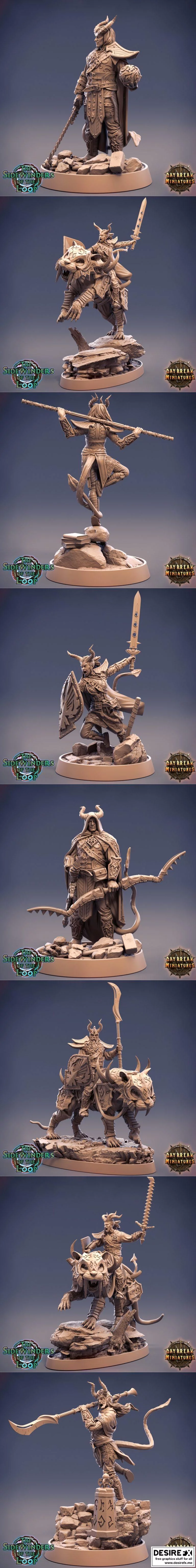 Daybreak Miniatures – 循环之蛇 3D打印模型|Daybreak Miniatures – Sidewinders of the Loop September 2021