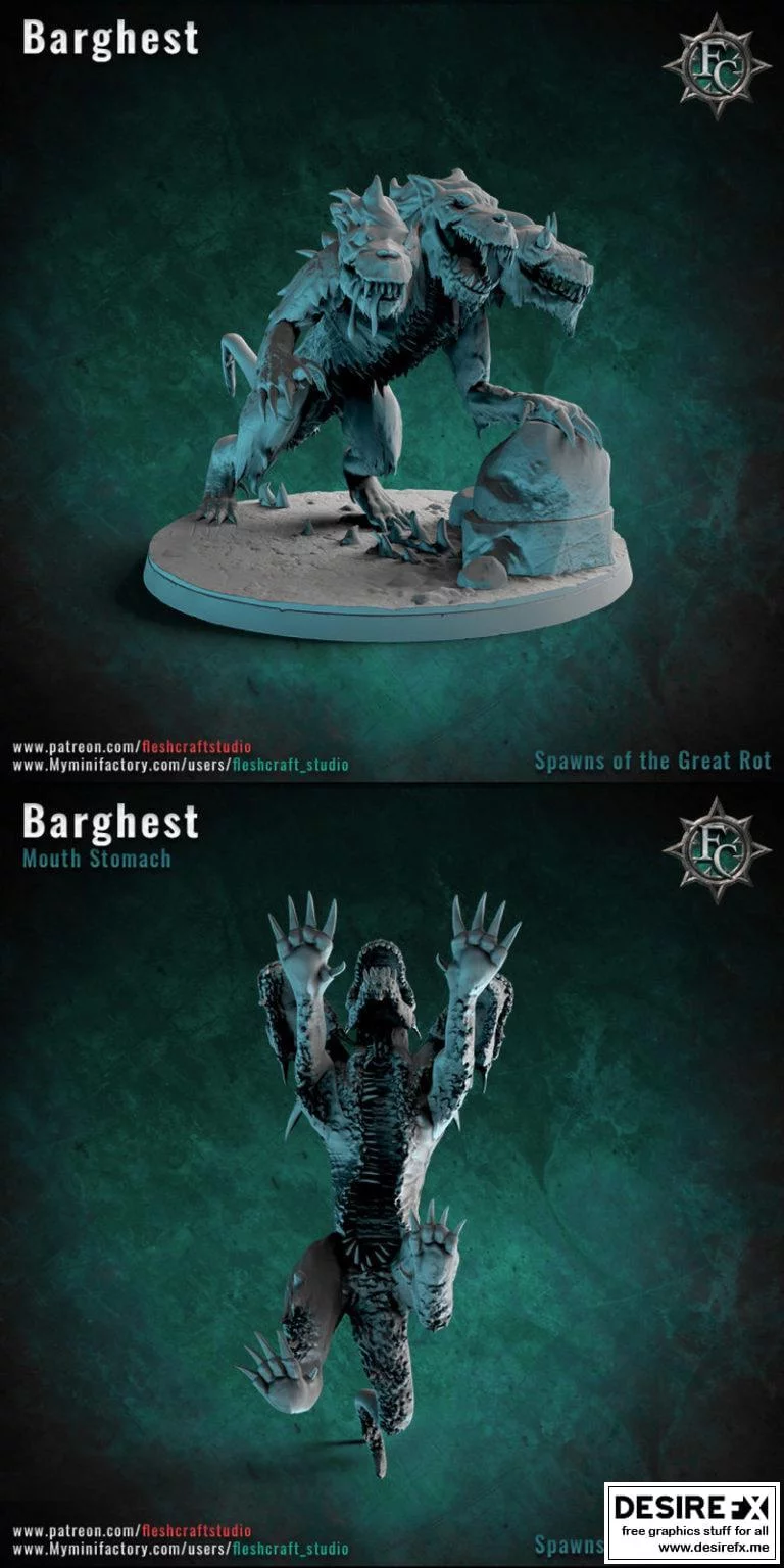 《暗黑魔物：巴格斯特3D打印模型》|The Barghest