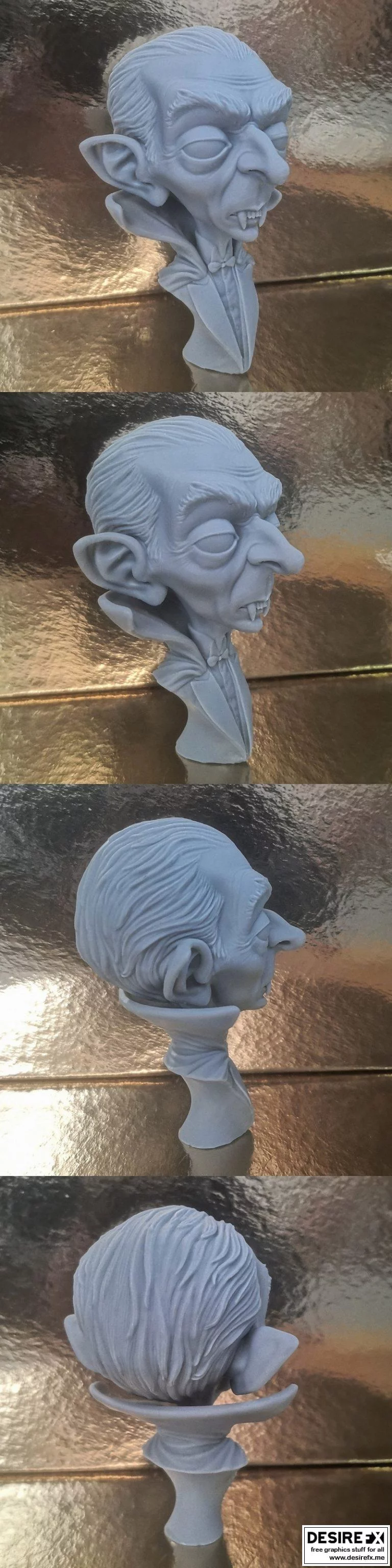 德古拉之王 3D打印模型|Dracula Bust