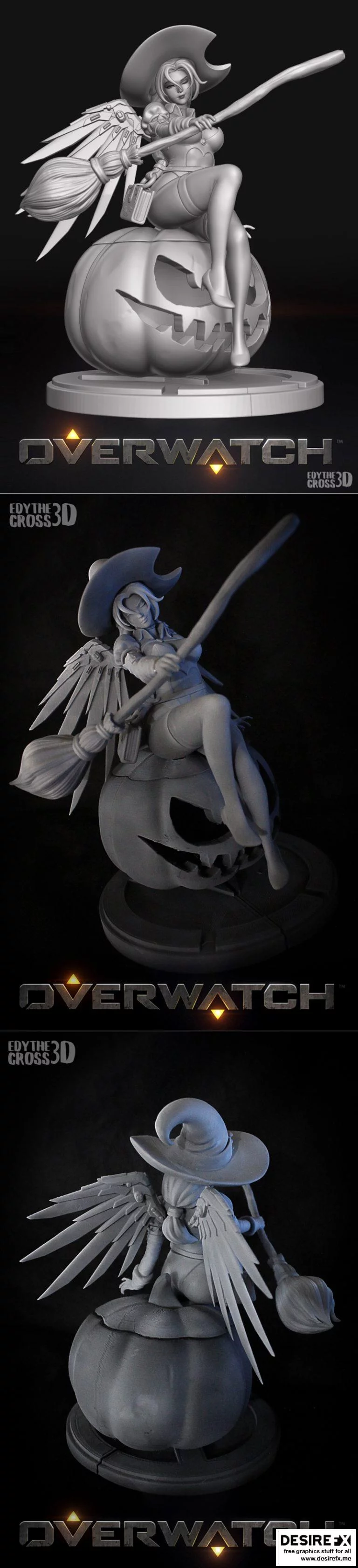 巫女之 mercy 3D打印模型|Witch Mercy