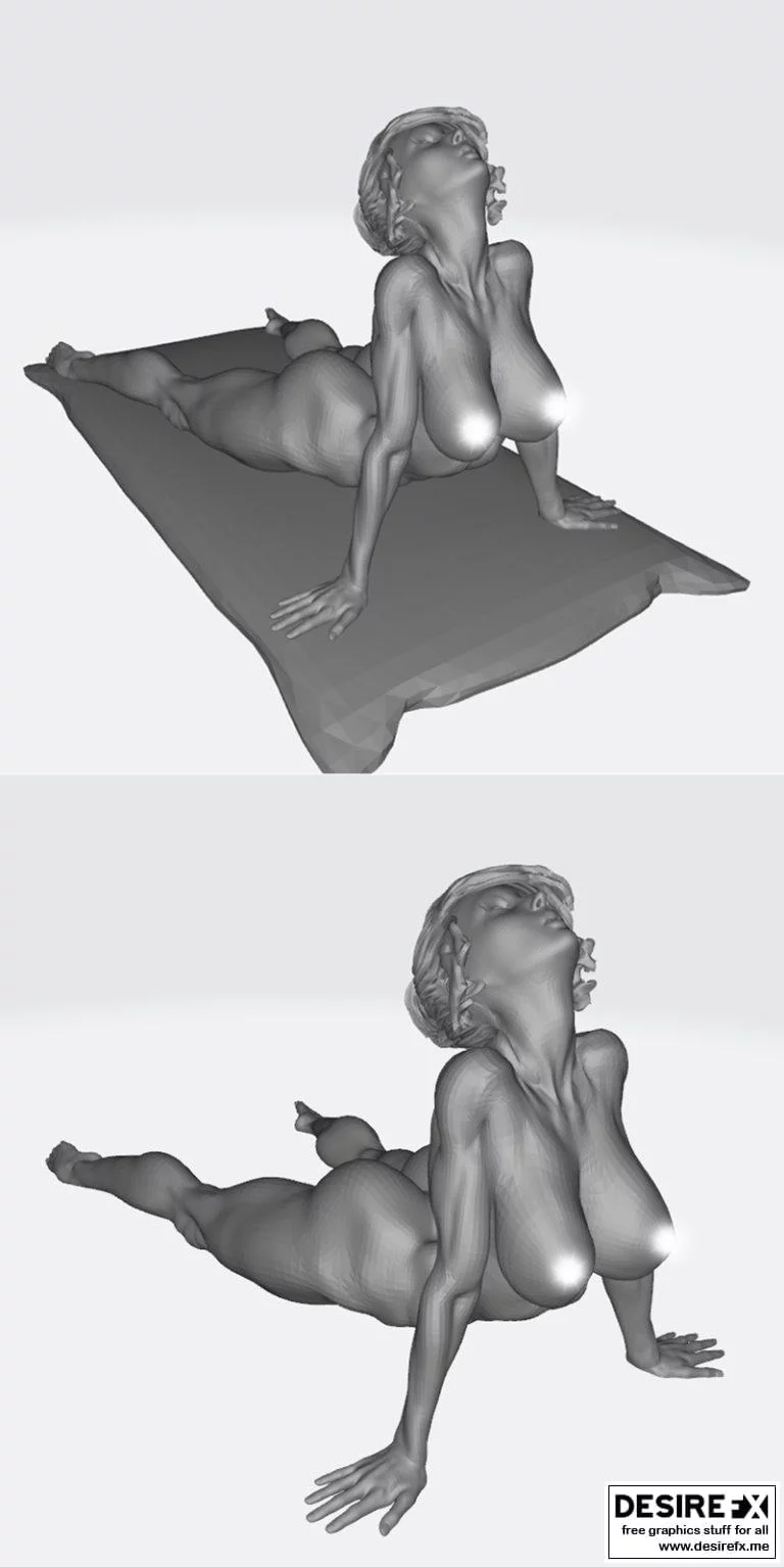 瑜伽伸展：《咒怨》中的“美雪”3D打印模型|Yoga stretch