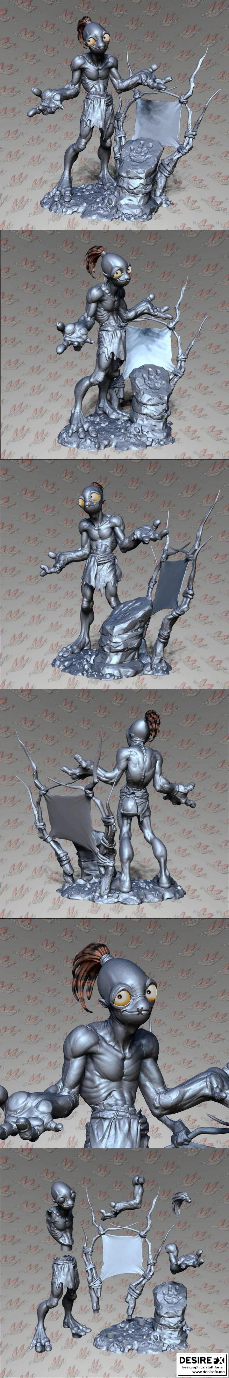 Abe alien 3D打印模型|Abe alien