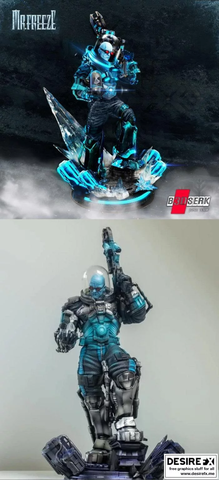 6月学期 - 冰封者 3D打印模型|June Term – Mr Freeze