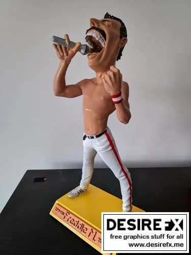 弗雷迪·墨丘利 3D打印模型|Freddie Mercury