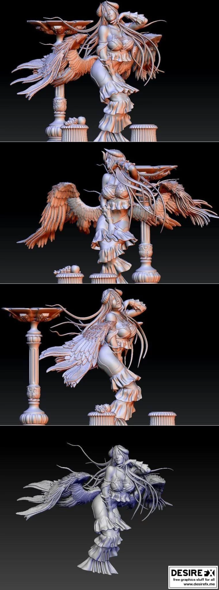 Albedo之影 3D打印模型|Albedo Overlord