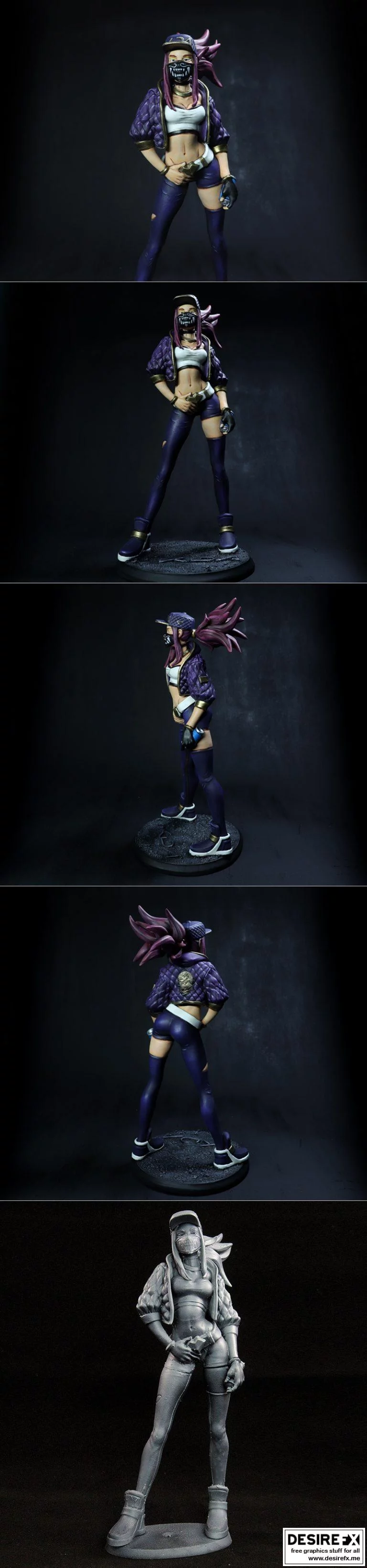 KDA Akali 3D打印模型|KDA Akali