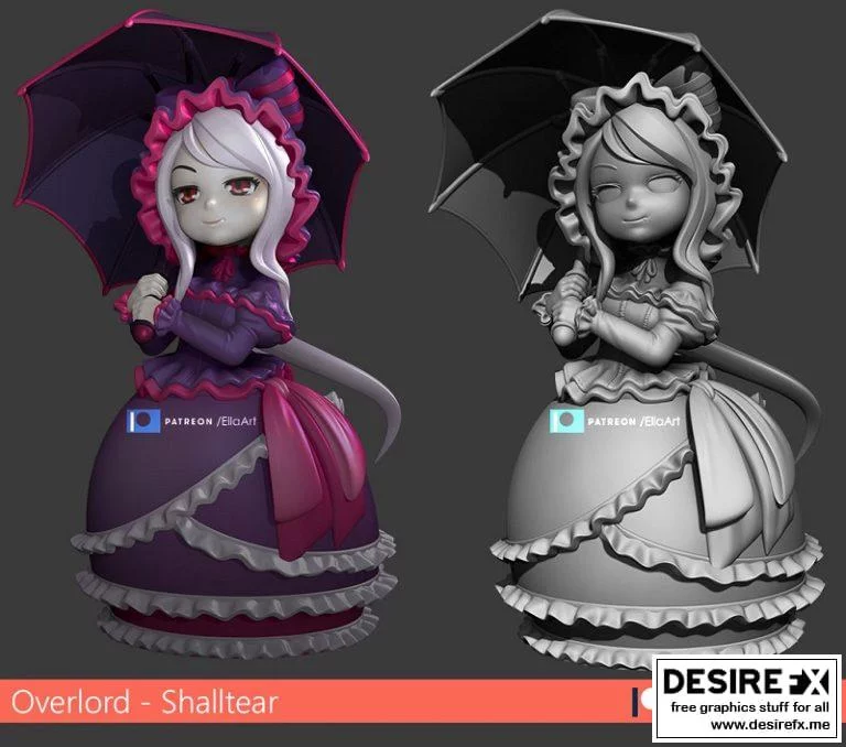 EllaArt – 将太奥尔德罗3D打印模型|EllaArt – Shalltear Overlord