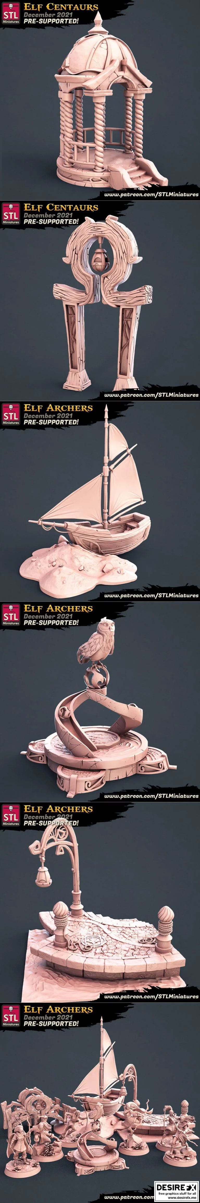 STL迷你模型 – 2021年12月动漫游戏角色3D打印模型集|STL Miniatures – December 2021