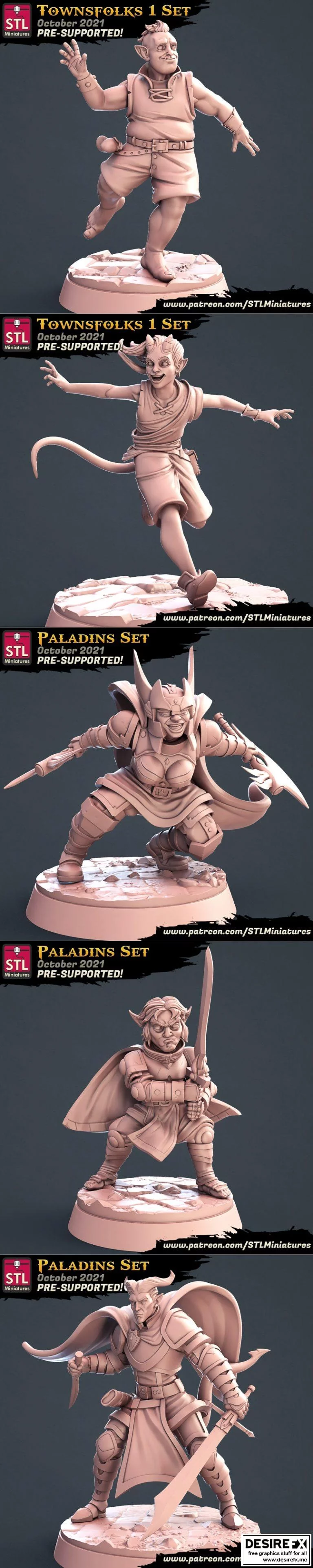 STL迷你模型 – 《奥特曼》小怪兽3D打印模型|STL Miniatures – October 2021