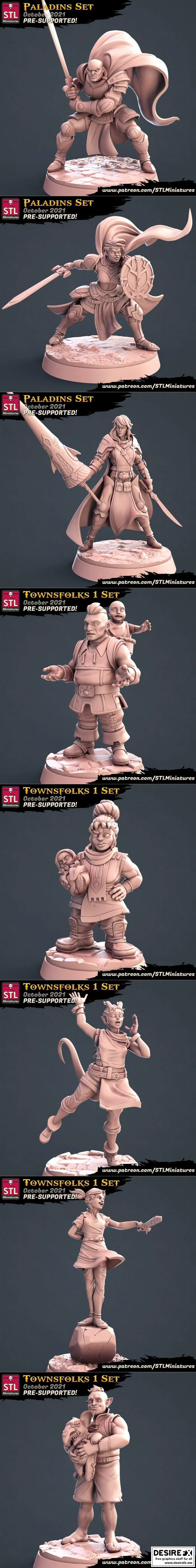STL迷你模型 – 《奥特曼》小怪兽3D打印模型|STL Miniatures – October 2021