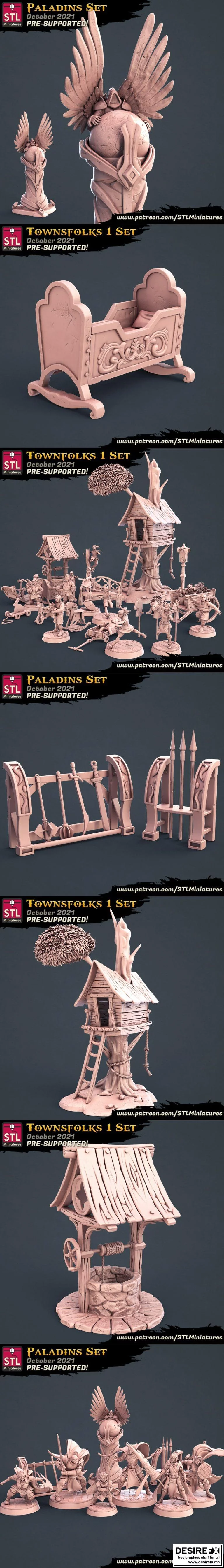 STL迷你模型 – 《奥特曼》小怪兽3D打印模型|STL Miniatures – October 2021