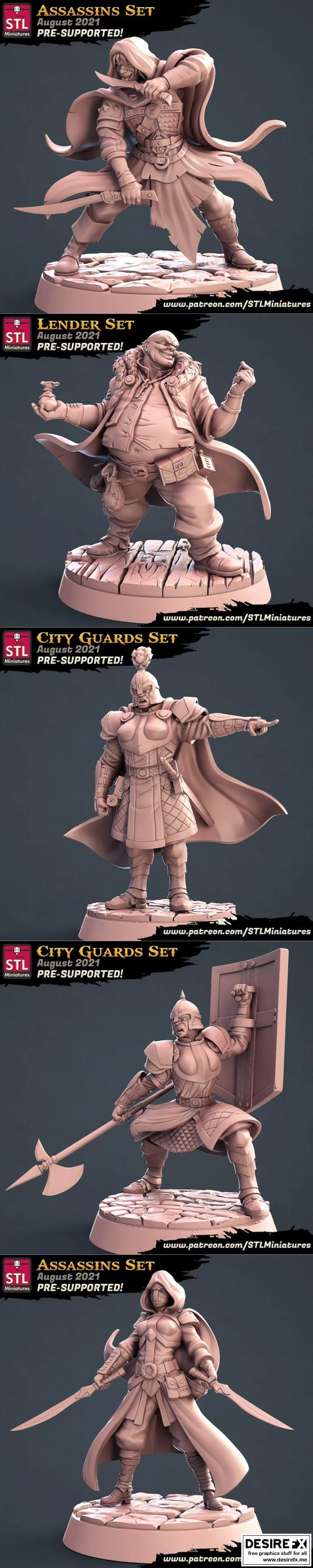 STL迷你模型 – 《奥特曼》小怪兽3D打印模型|STL Miniatures – August 2021