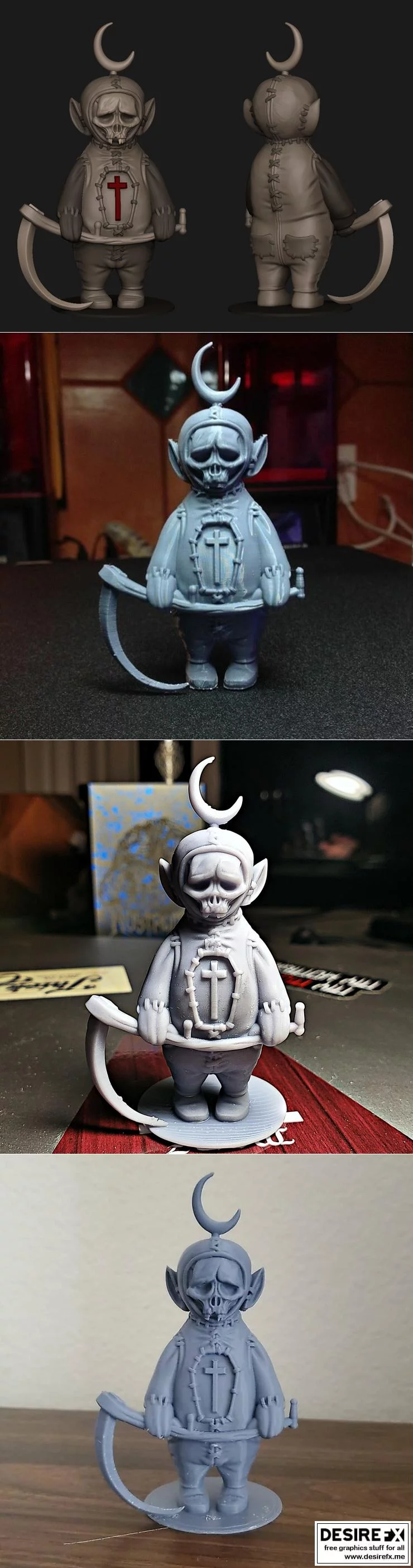 恶搞泰迪兔 3D打印模型|Evil Teletubby