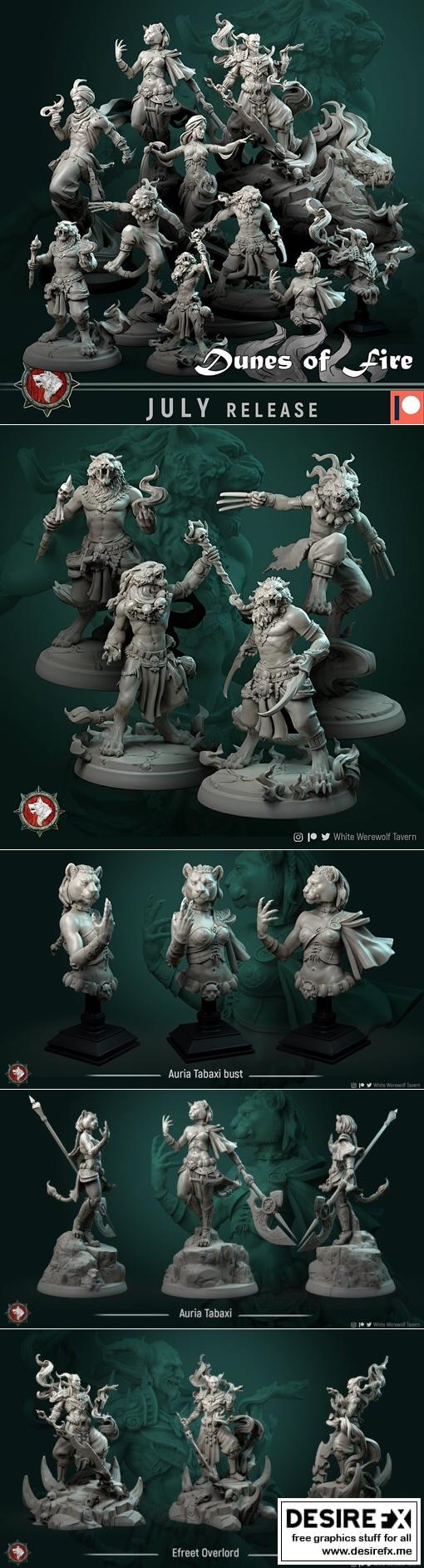 白狼人 2021年7月 3D打印模型|White Werewolf July 2021