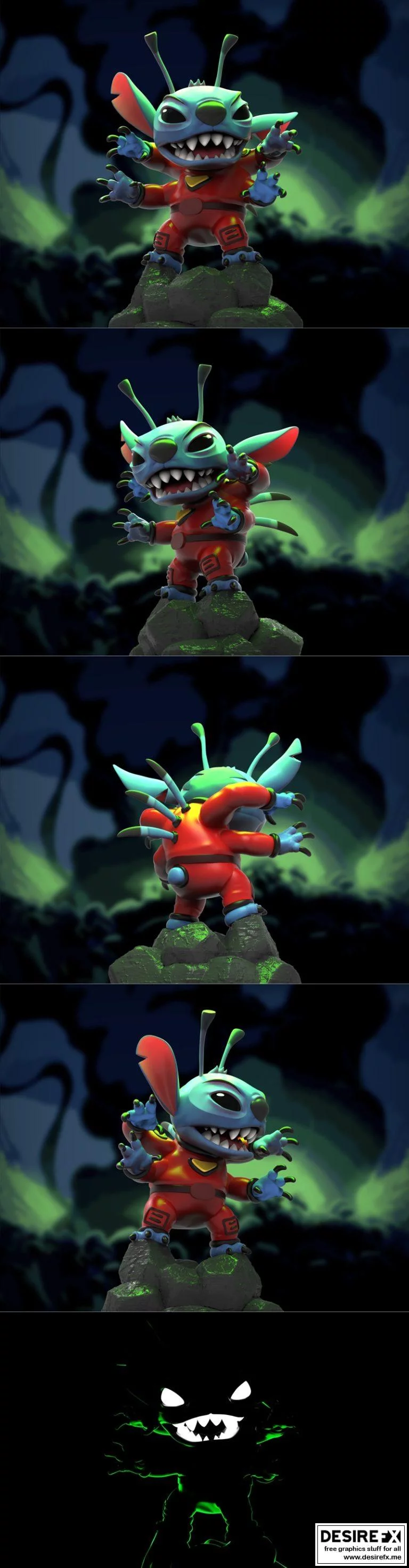 异形缝合：赛博朋克机械师3D打印模型|Alien Form Stitch