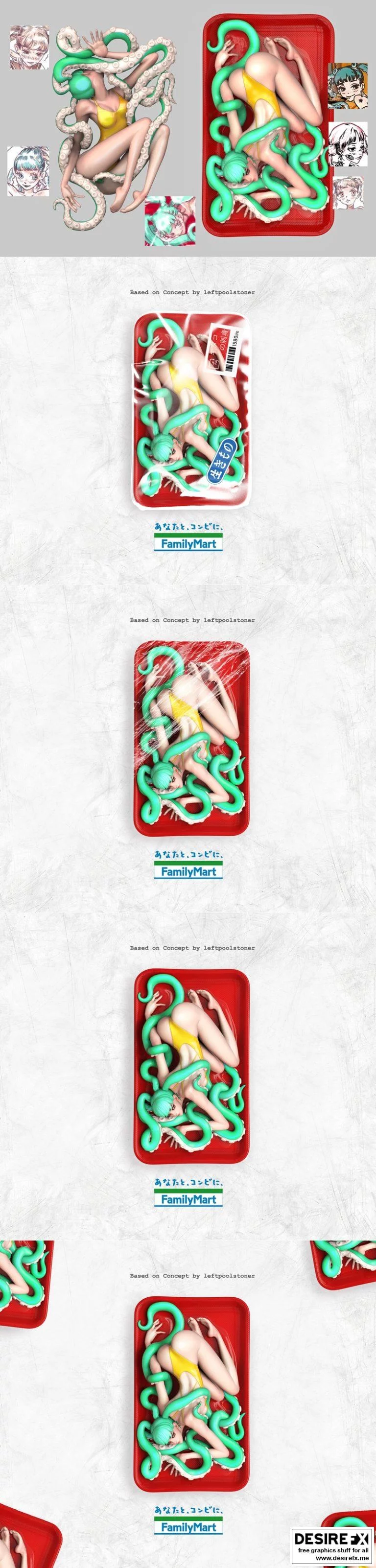 Kitako Sashimi 3D打印模型|Kitako Sashimi