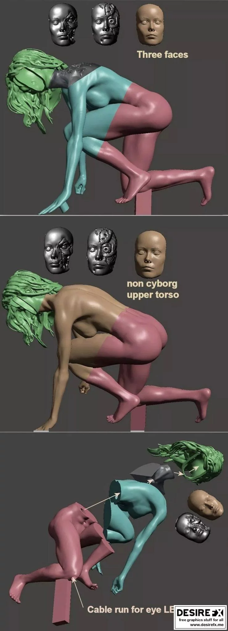 终结者 – 到达 – 纳塔莉娅 3D打印模型|Terminator – ARRIVAL