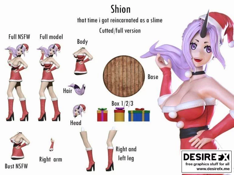 Shion-动漫-角色3D打印模型|Shion