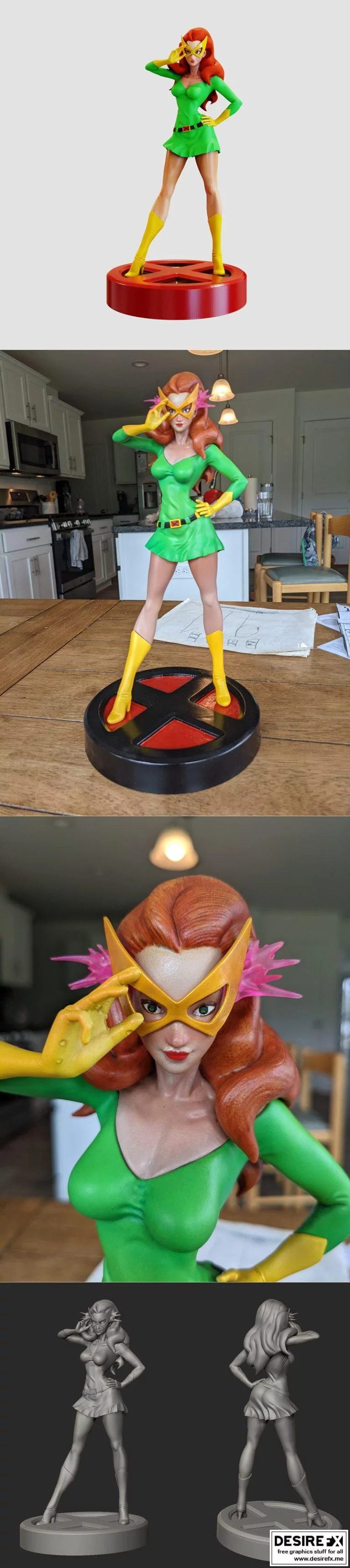 Marvel电影-绯红女巫-3D打印模型|Marvel Girl