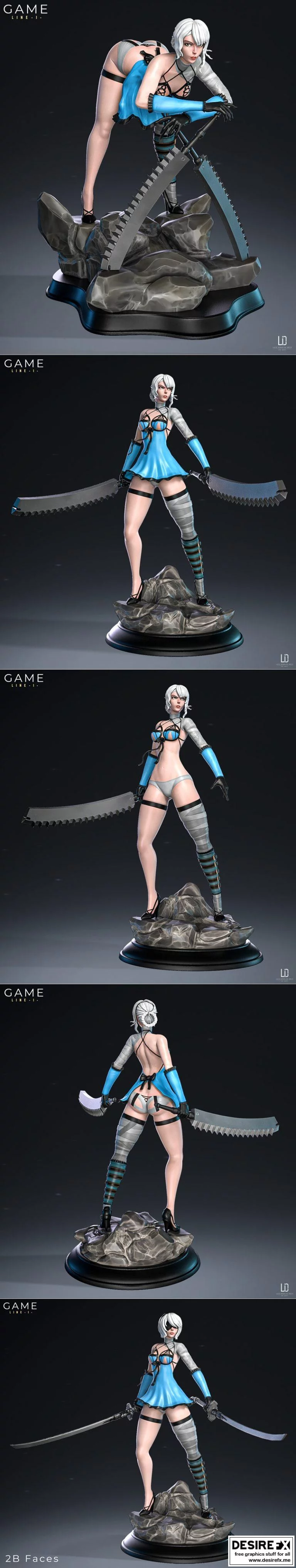 Kaine-动漫角色3D打印模型|Kaine