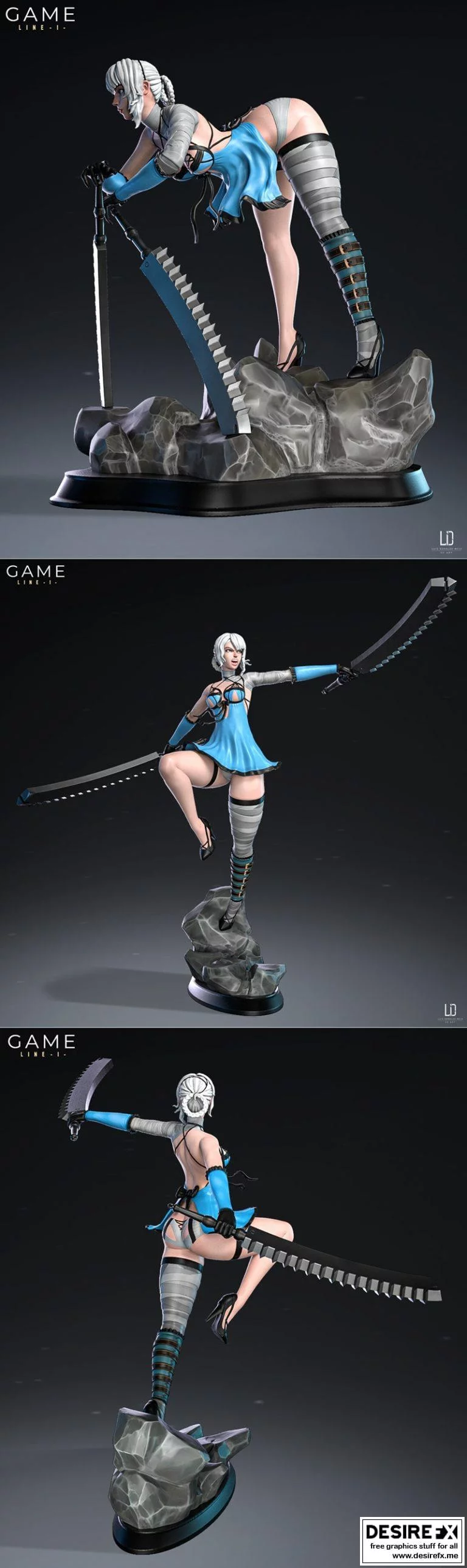 Kaine-动漫角色3D打印模型|Kaine