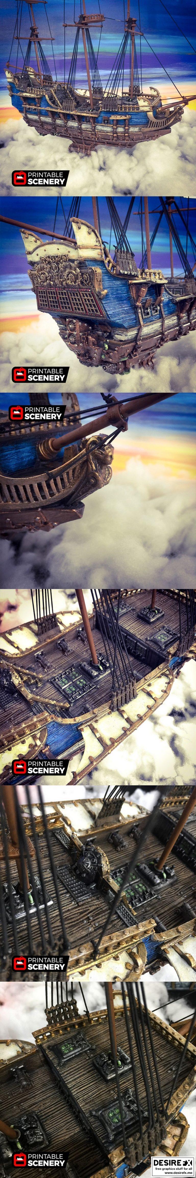 飞艇奇兵：3D打印模型集粹|Flying Frigate