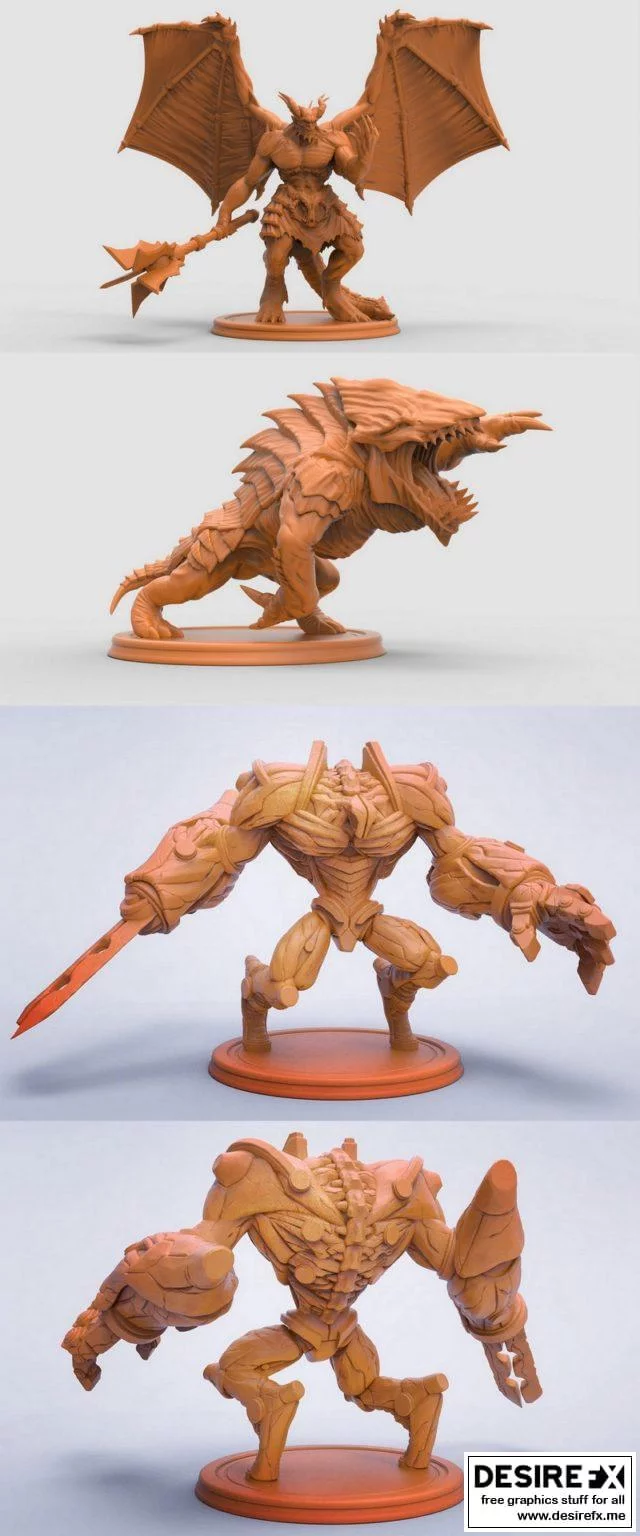 彗星之主迷你模型：动漫游戏角色3D打印版|Comet Lord Miniatures