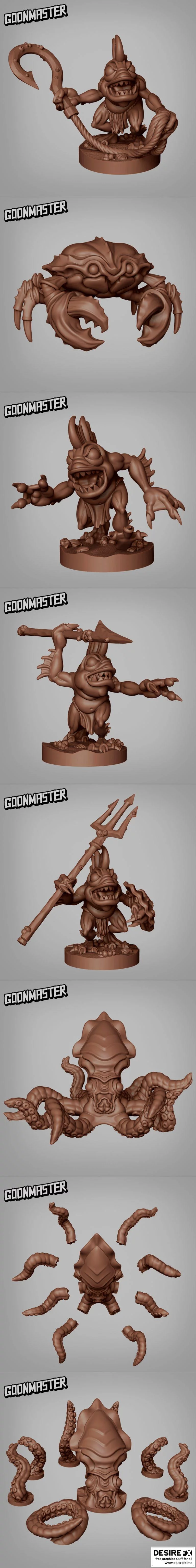 深海奇缘：Goonmaster深海生物3D打印模型|Goonmaster – Deep Sea Creatures