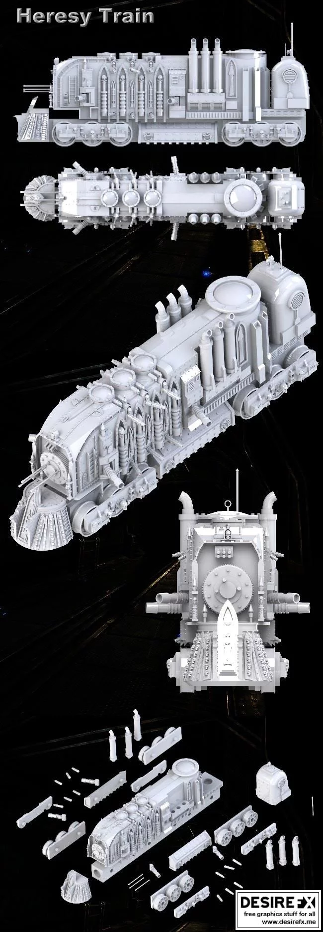 Heresy Labs 作品名称 角色名称 3D打印模型|Heresy Labs Train