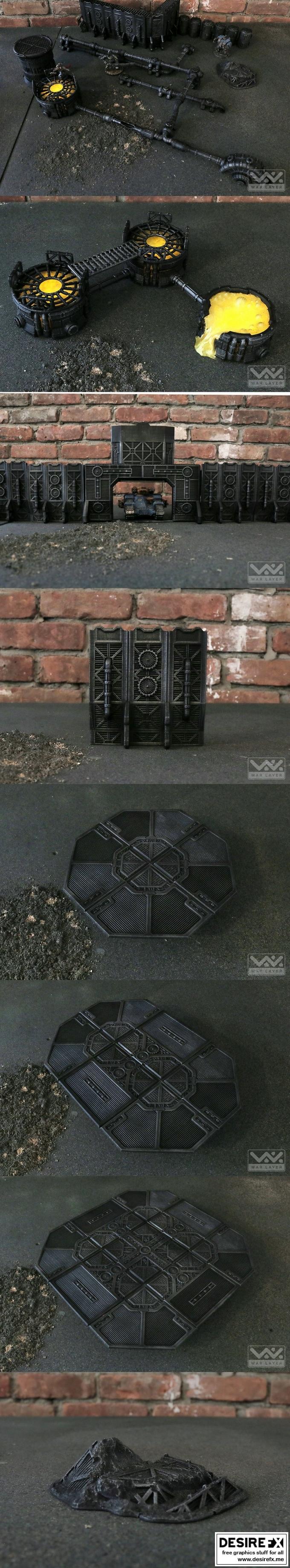 战层轨道空降——3D打印模型设计|War Layer Orbital Drop