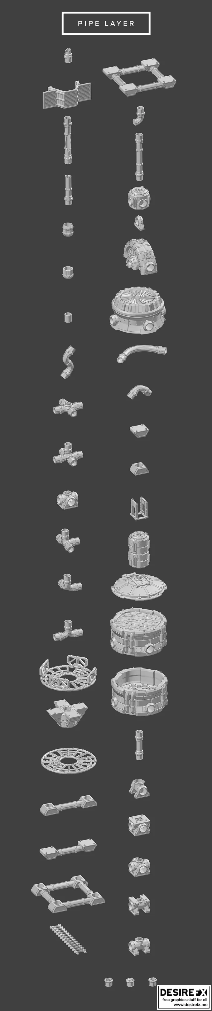 战层轨道空降——3D打印模型设计|War Layer Orbital Drop