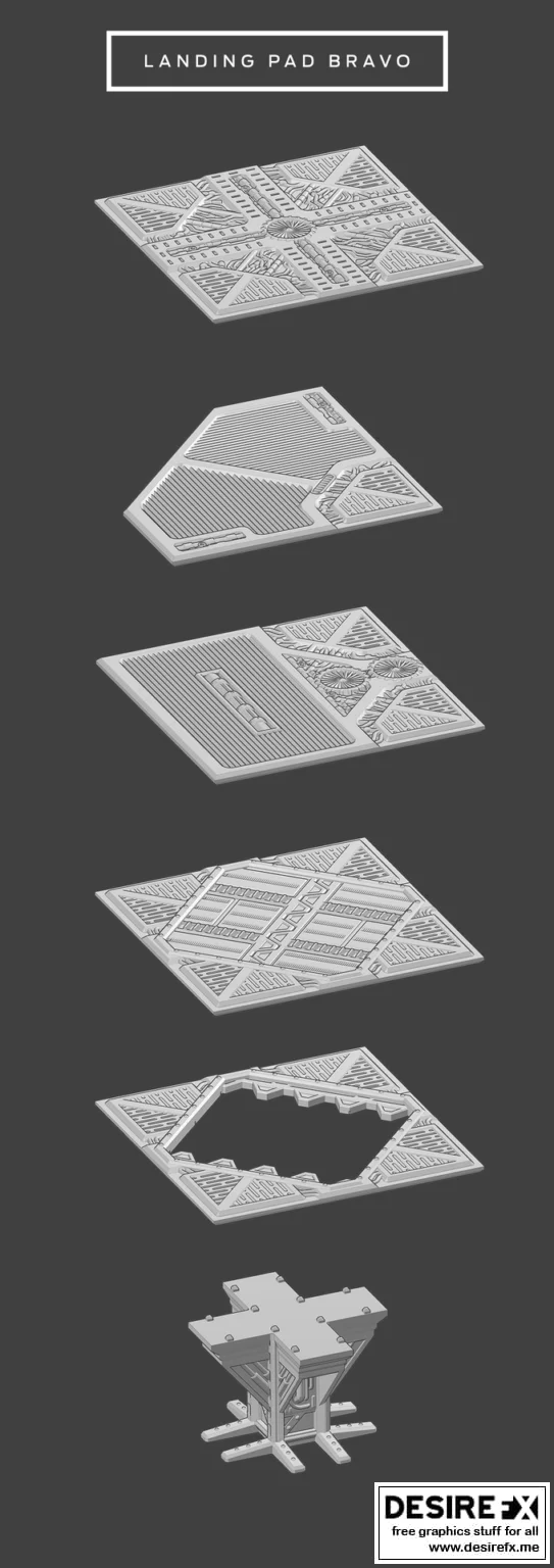 战层轨道空降——3D打印模型设计|War Layer Orbital Drop