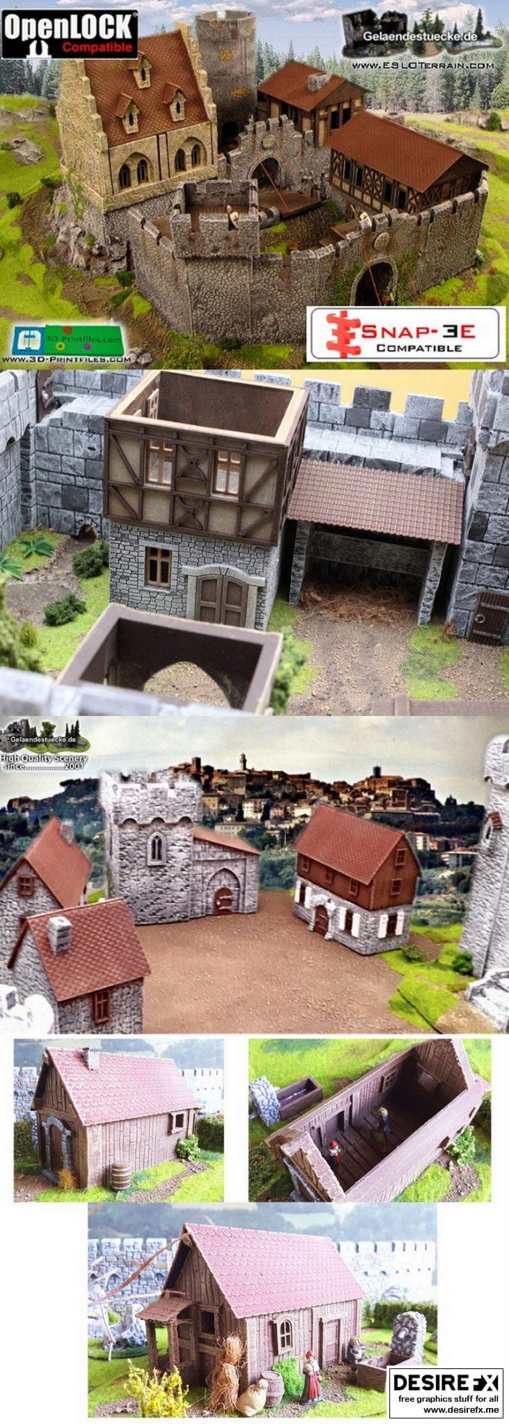 ESLO城堡3D打印模型|ESLO Castles