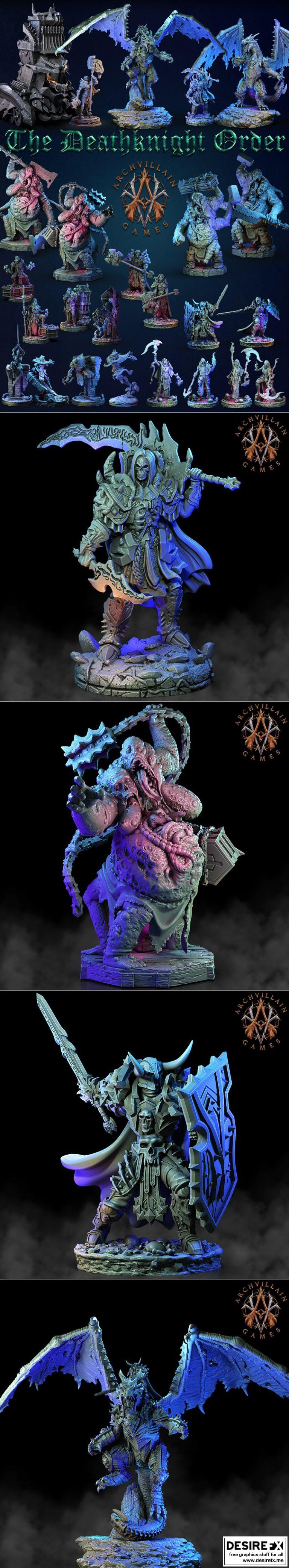 Archvillain Games——死亡骑士秩序3D打印模型|Archvillain Games – The Deathknight Order