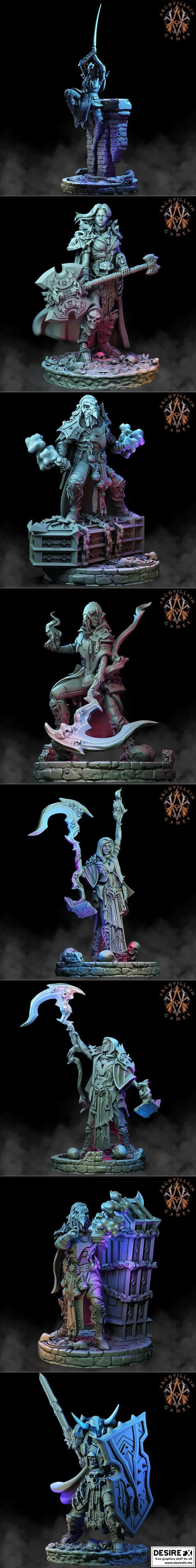 Archvillain Games——死亡骑士秩序3D打印模型|Archvillain Games – The Deathknight Order