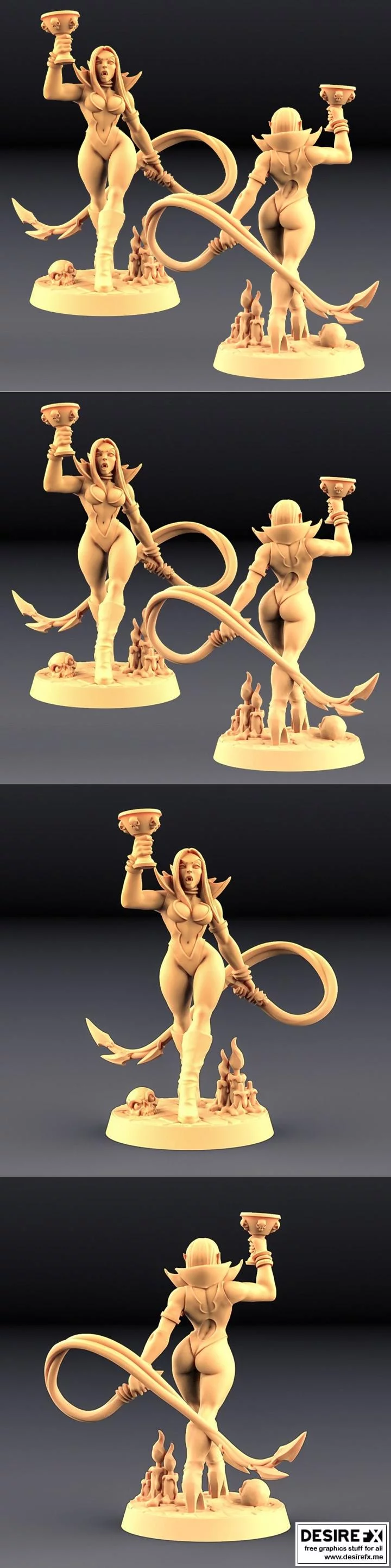 Maligna – 血族之美 3D打印模型|Maligna – Vampire Beauty