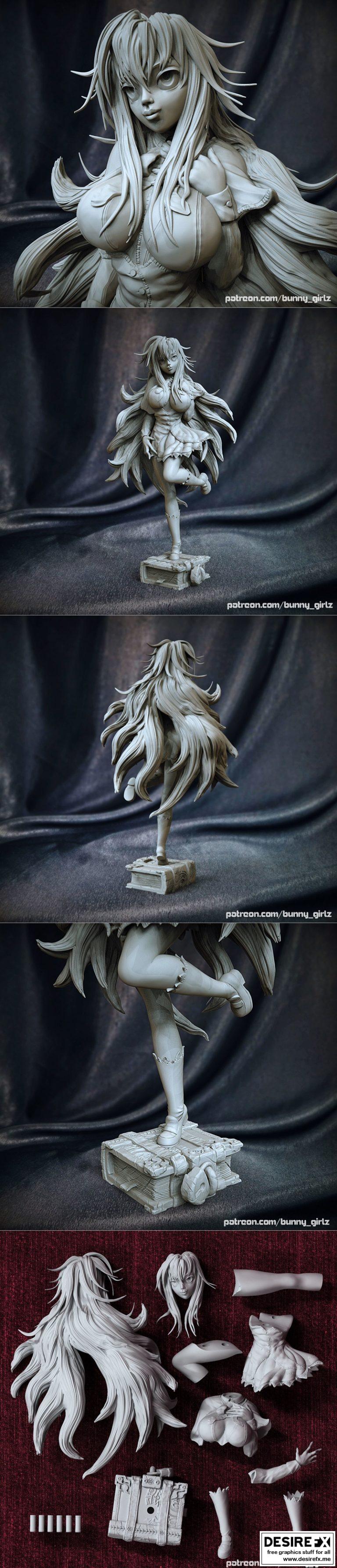 3D打印动漫女孩模型|Anime girl