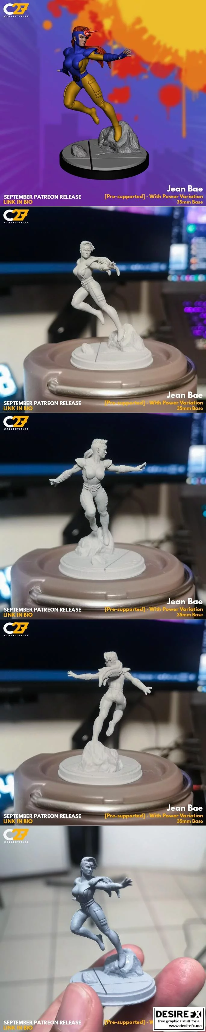 Jean Bae中的作品与角色3D打印模型集|Jean Bae